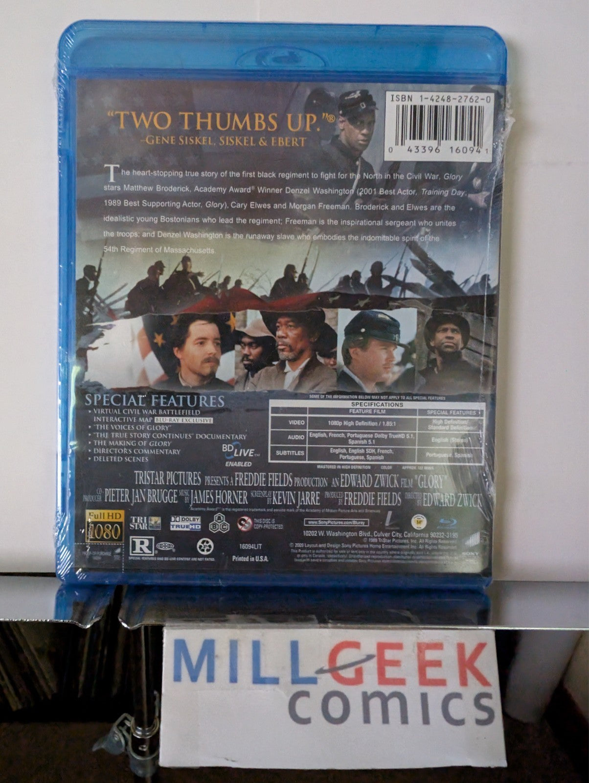 Glory / Gods and Generals, 2 Movie Set (Blu-Ray) -JD