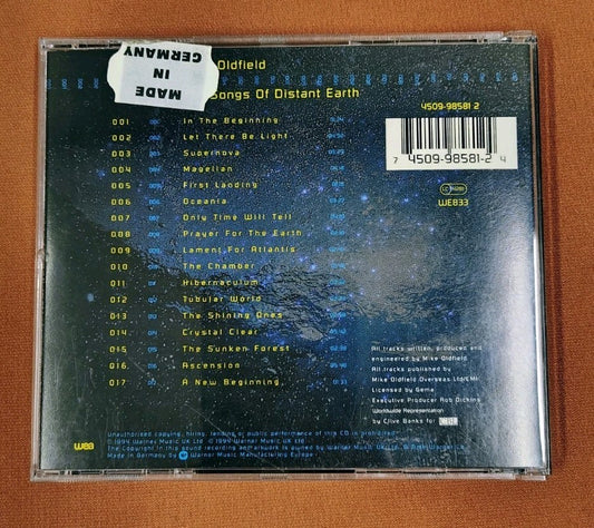 Songs of Distant Earth by Mike Oldfield German Import CD 1994 Original Press JD