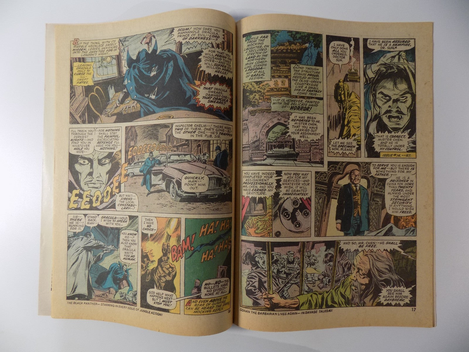 Tomb of Dracula #16 Marvel Comic Very Fine- January 1974