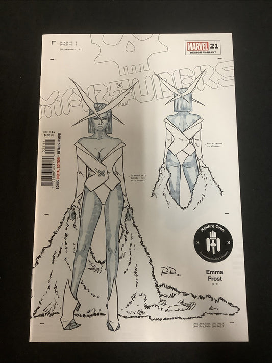 Marauders #21 (Marvel Comics August 2021) Russell Dauterman 1:50 Design Variant