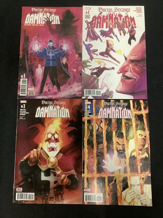 Doctor Strange Damnation #1-4 Comic Lot, Marvel Comics, New Midnight Suns Team