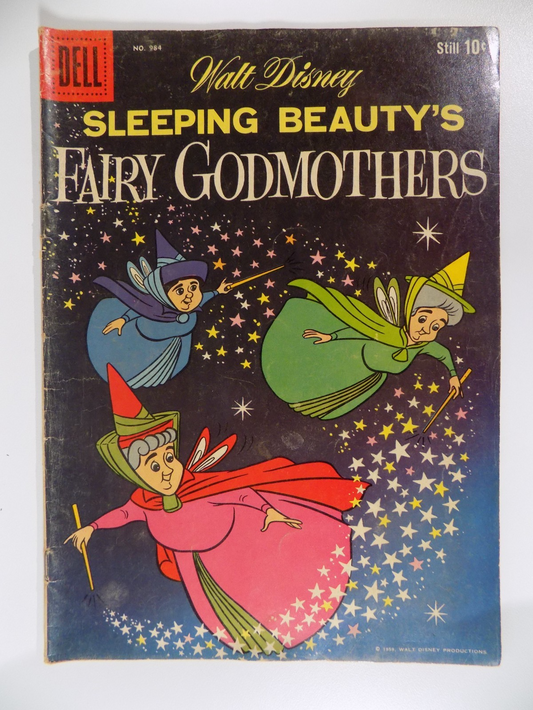 Four Color #984 Sleeping Beauty's Fairy Godmothers Dell Comic 1959 Fine