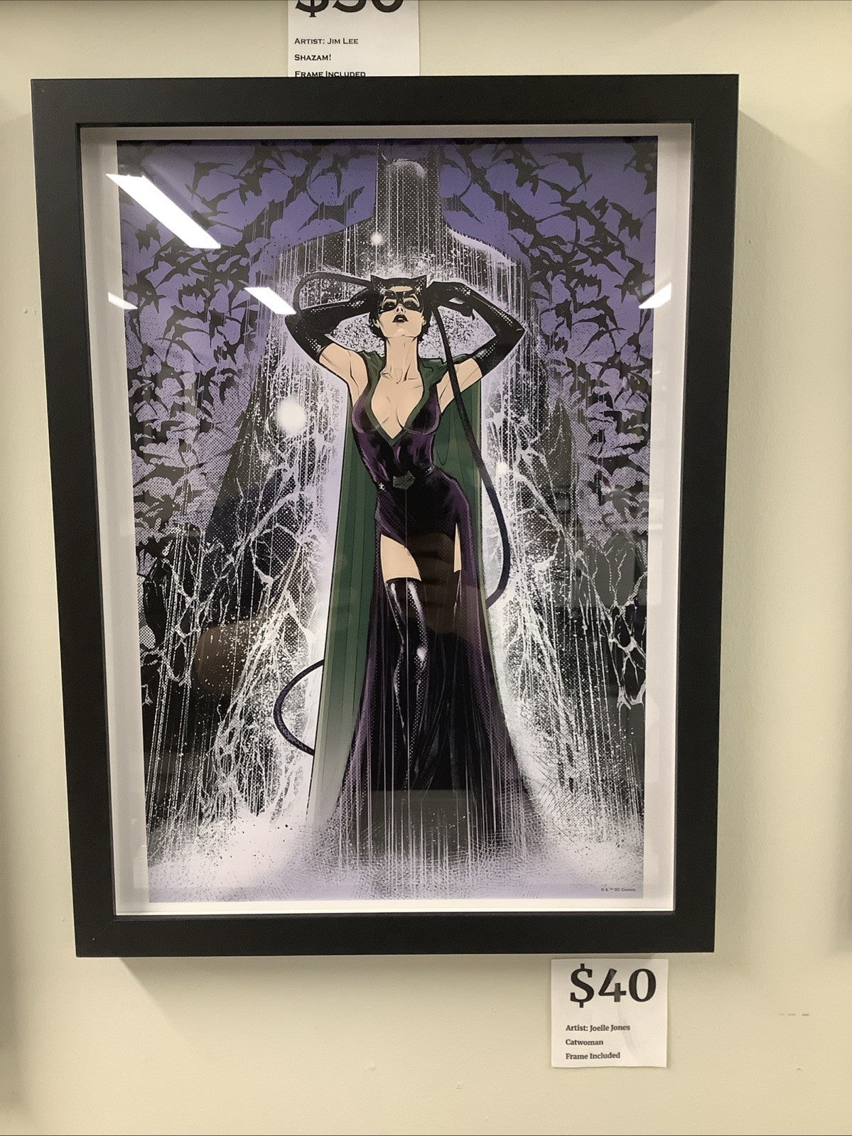 JOELLE JONES CATWOMAN #18 art print COVER Batman 12 x 16 W/ Frame