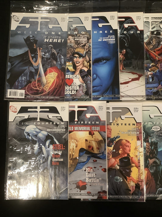 52 #1-52 + World War 3 #1-4 Complete Comic Set, DC Comics, 1st App Batwoman