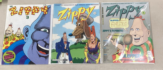 Zippy The Pinhead Quarterly Magazine #3, #13 & #16, Lot of 3