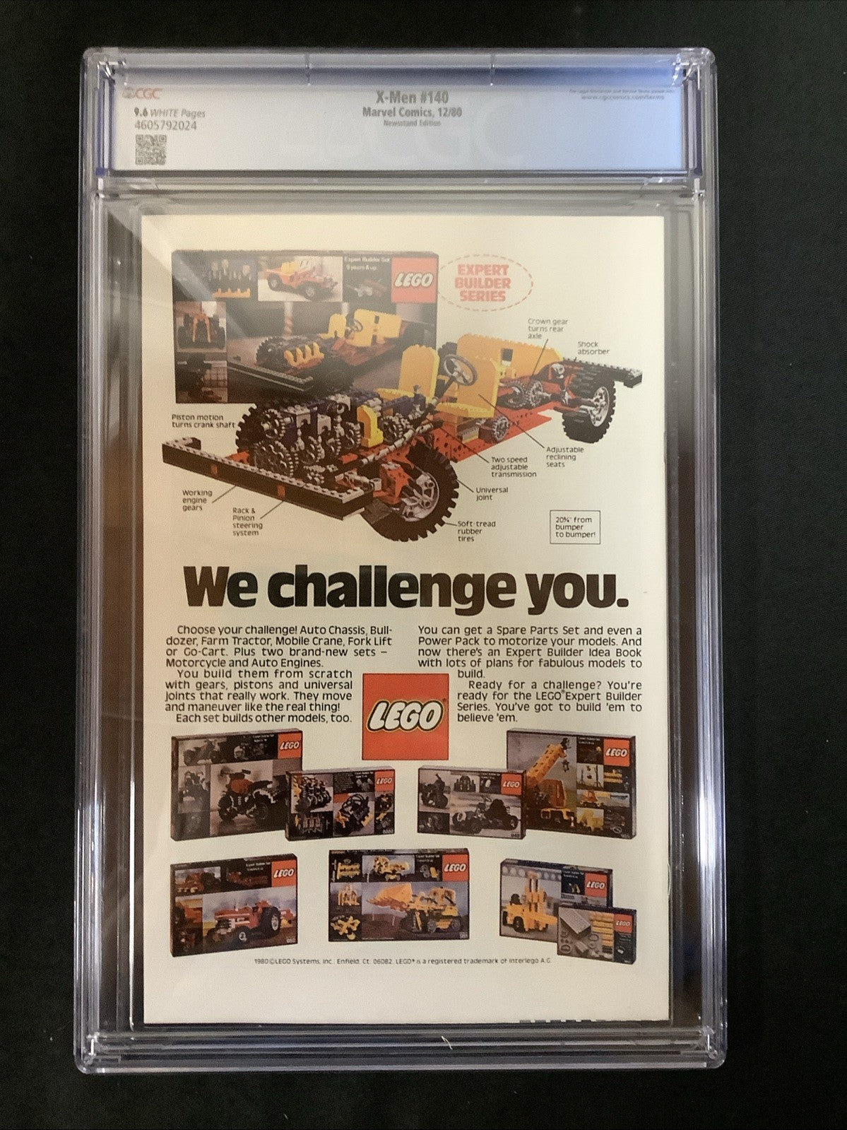 X-Men #140 (Marvel Comics December 1980) CGC Graded 9.6 (NM+) White Pages