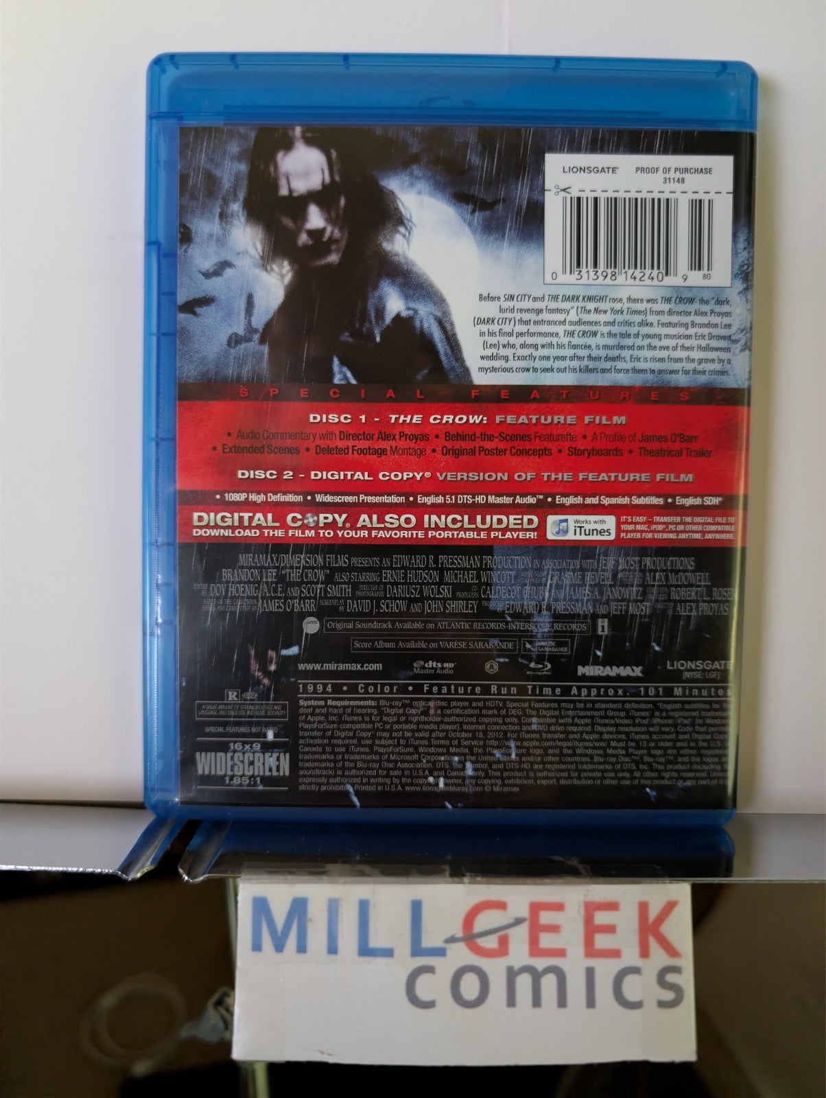 The Accountant / The Crow, 2 Movie Set (Blu-Ray) -JD