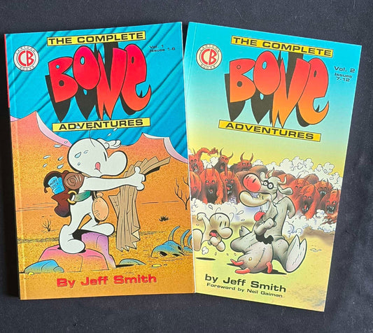 The Complete Bone Adventures Books 1&2 - Jeff Smith - CB (1993, 1st Print 1994)