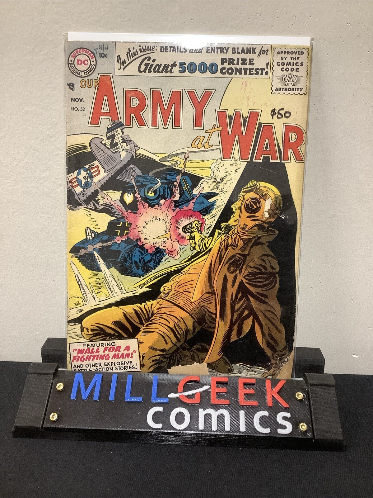 Our Army at War #52 (DC Comics November 1956) G+ (2.5) Complete, Brittle