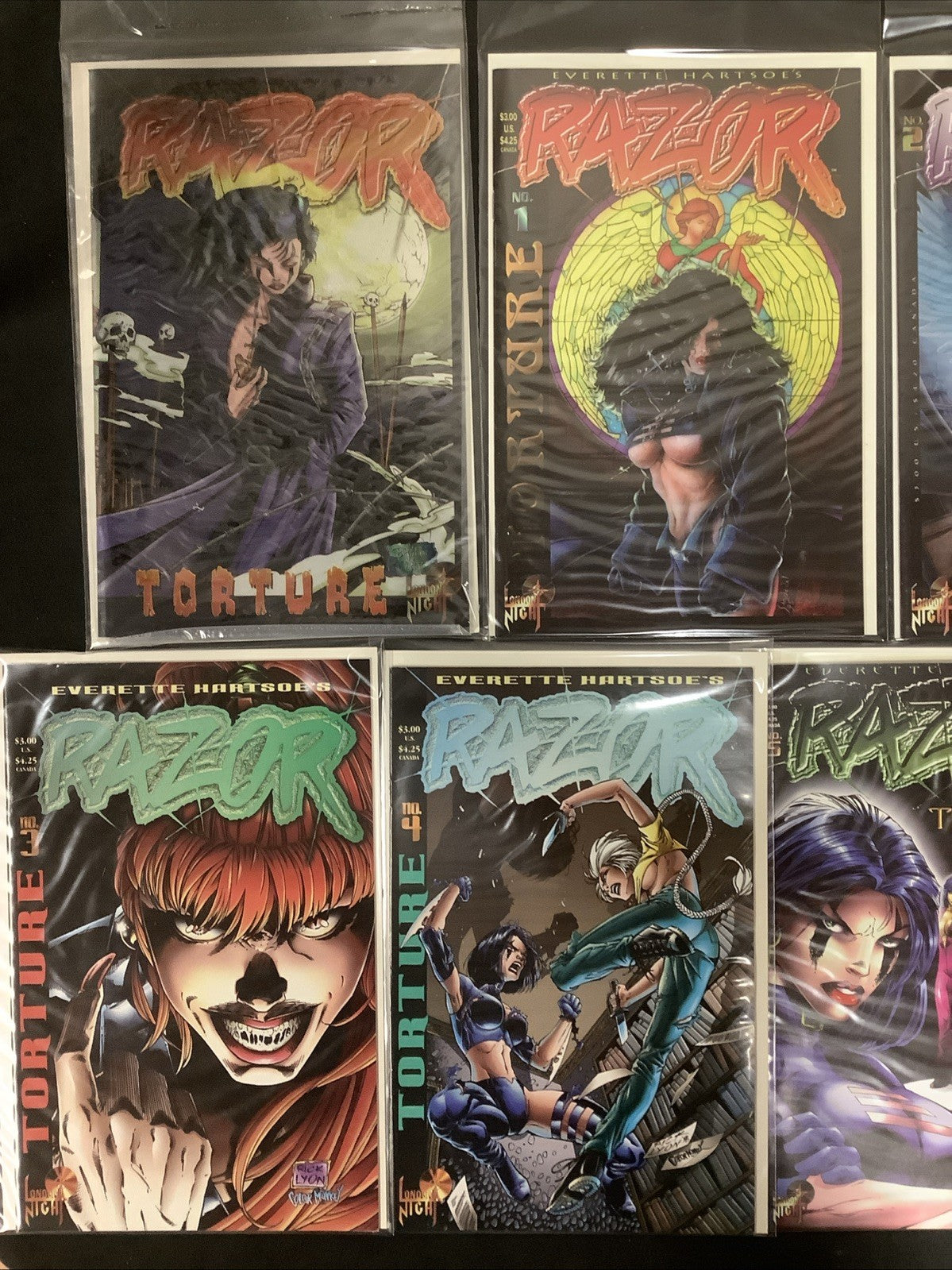 Razor Comic Bundle: Torture #0-6, Burn #1-5 (Both Complete) 11 Comics Total