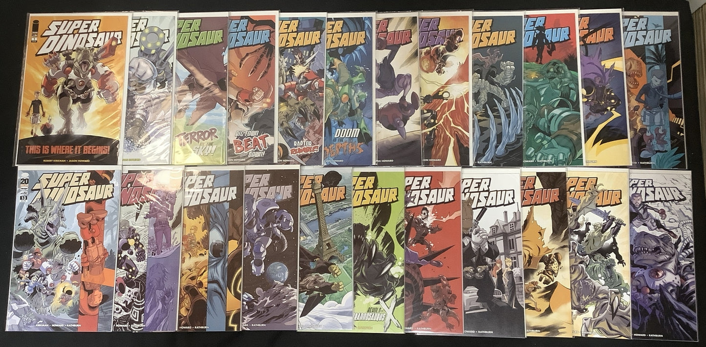 Super Dinosaur #1-23 Complete Comic Set, Robert Kirkman/Jason Howard, 2011