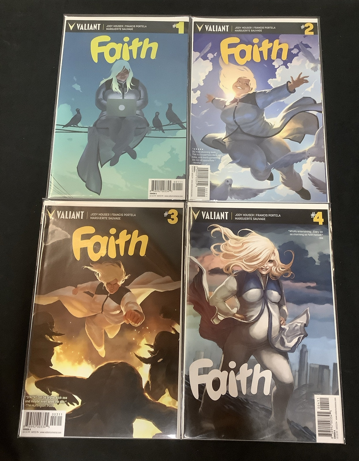Faith #1-4 Complete Comic Set, Valiant, Jody Houser, Francis Portela, 2016