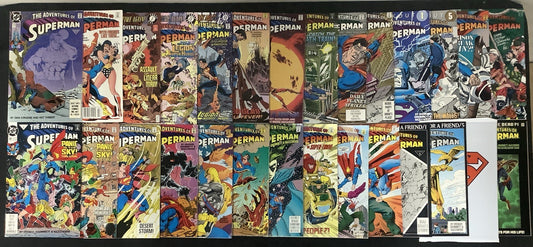 Adventures of Superman #474-529 Comic Lot, #500 Sealed, Reign Of The Supermen
