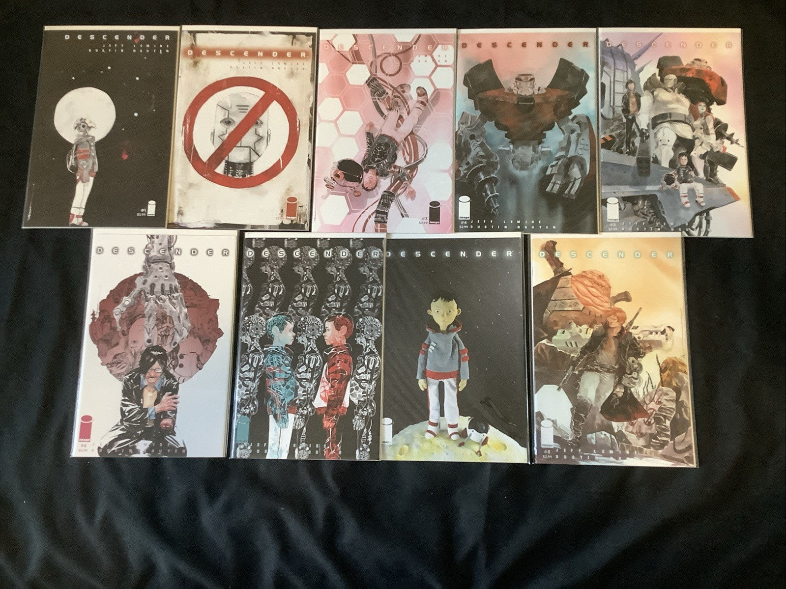 Descender #1-8 Comic Lot, Image Comics, A + B Variants #7, Dustin Nguyen
