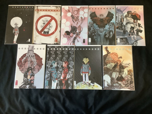 Descender #1-8 Comic Lot, Image Comics, A + B Variants #7, Dustin Nguyen