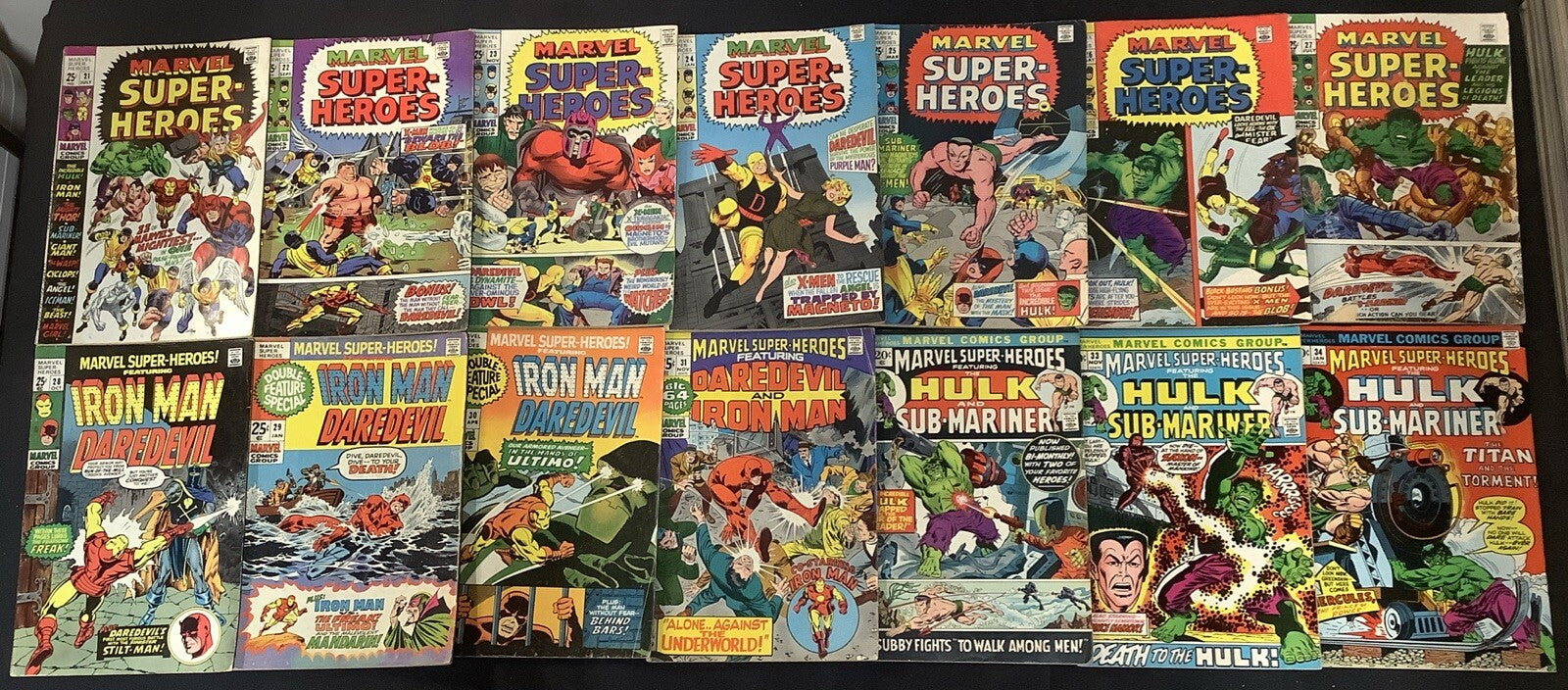 Marvel Super-Heroes #21-49 Comic Lot, Recollects Classic Marvel, Stan Lee, 1969