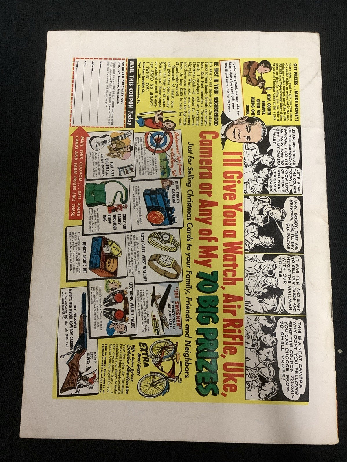 Whack #1 (St. John October 1953) F- (5.5 Qualified) 3-D Glasses Missing