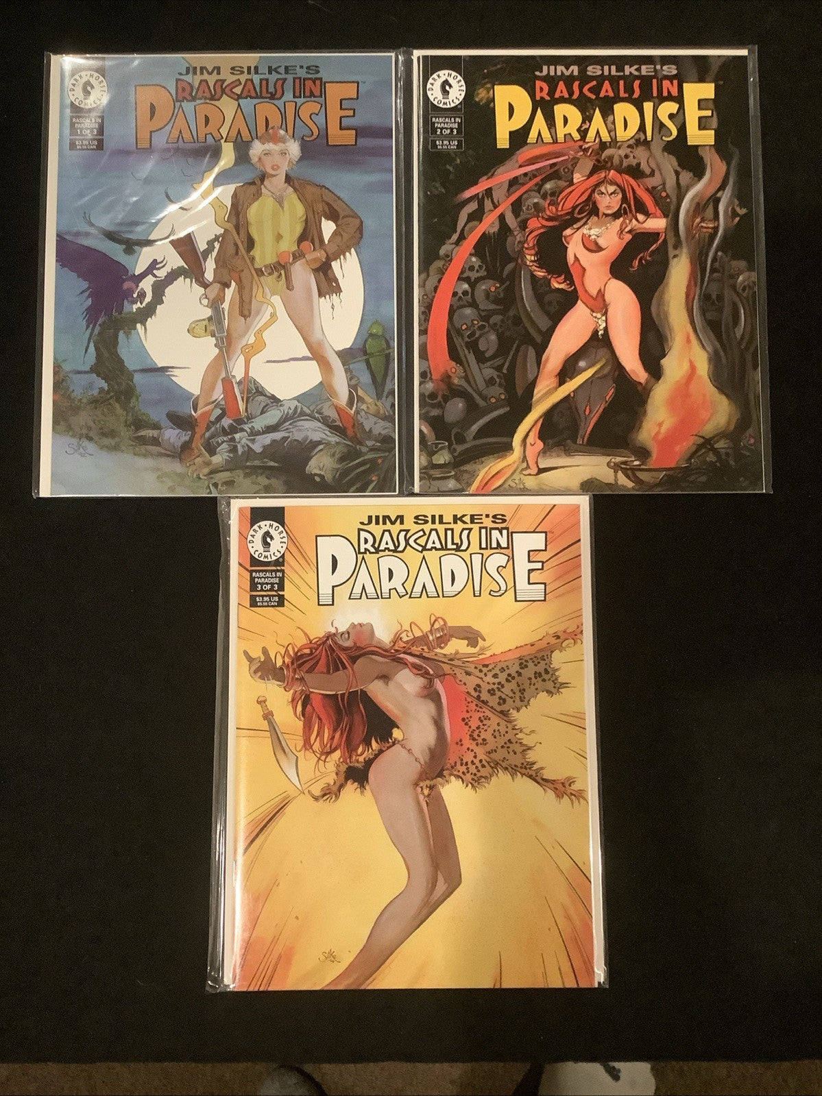 Rascals in Paradise #1-3 Complete Comic Set, Dark Horse Comics, Jim Silke, 1994