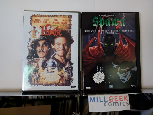 Hook / Spawn 2, 2 Movie Set (DVD) Like New -JD