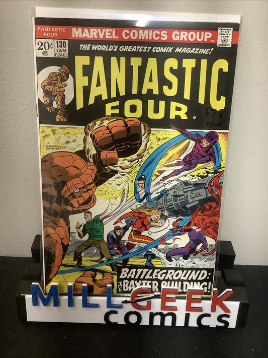 Fantastic Four #130 (1973) VF/NM (9.0) Roy Thomas/John Buscema, Sue Storm Quits