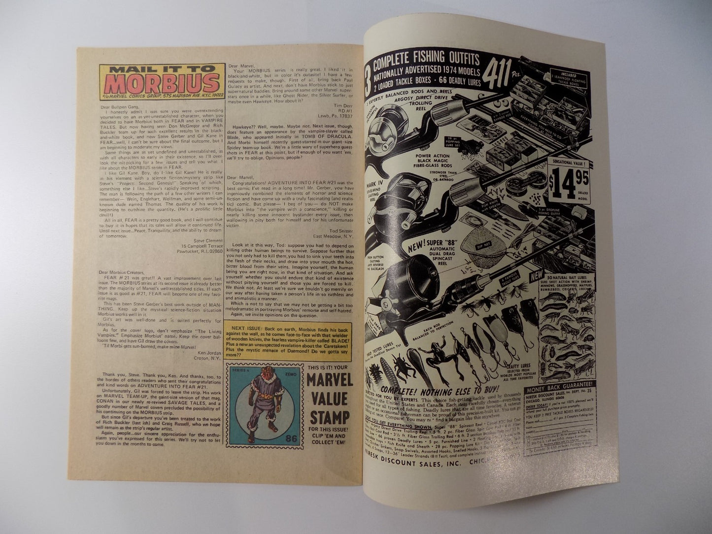 Adventure Into Fear #23 Marvel Comic August 1974 Very Fine+