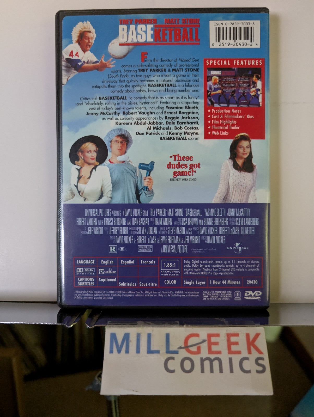 Jay & Silent Bob Strike Back / Baseketball, 2 Movie Set (DVD) Like New -JD