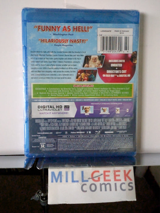 Bad Santa, Billy Bob Thornton (Blu-Ray) Brand New -JD