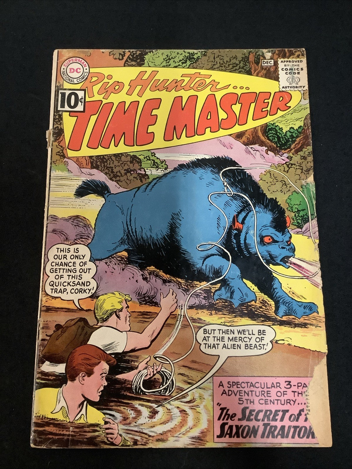 Rip Hunter...Time Master #5 (DC Comics Nov-Dec 1961) VG+ (4.5) See Graders Notes