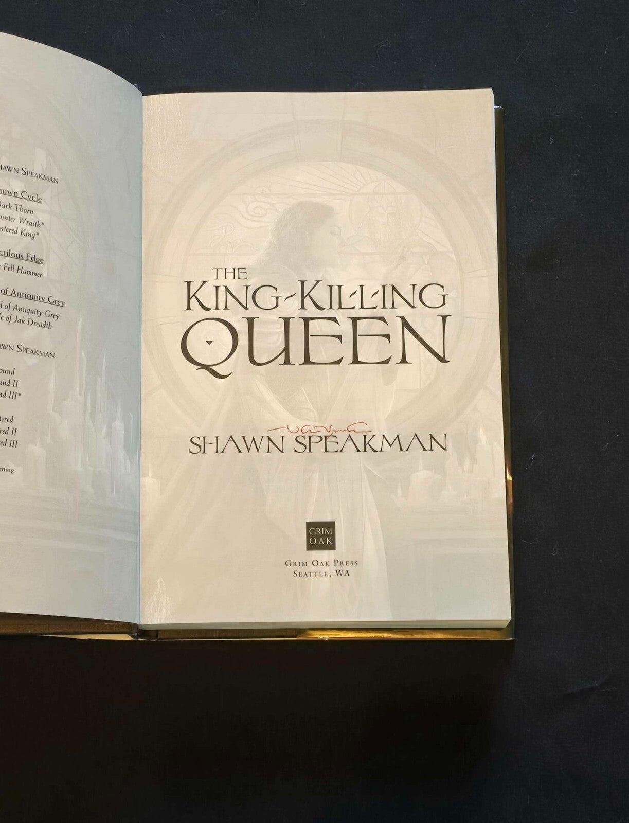 King-Killing Queen by Shawn Speakman (2023, Hardcover Signed) WC