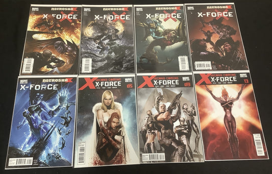 X-Force #21-28 Comic Lot, Marvel Comics, Death Of Nightcrawler, Firefist