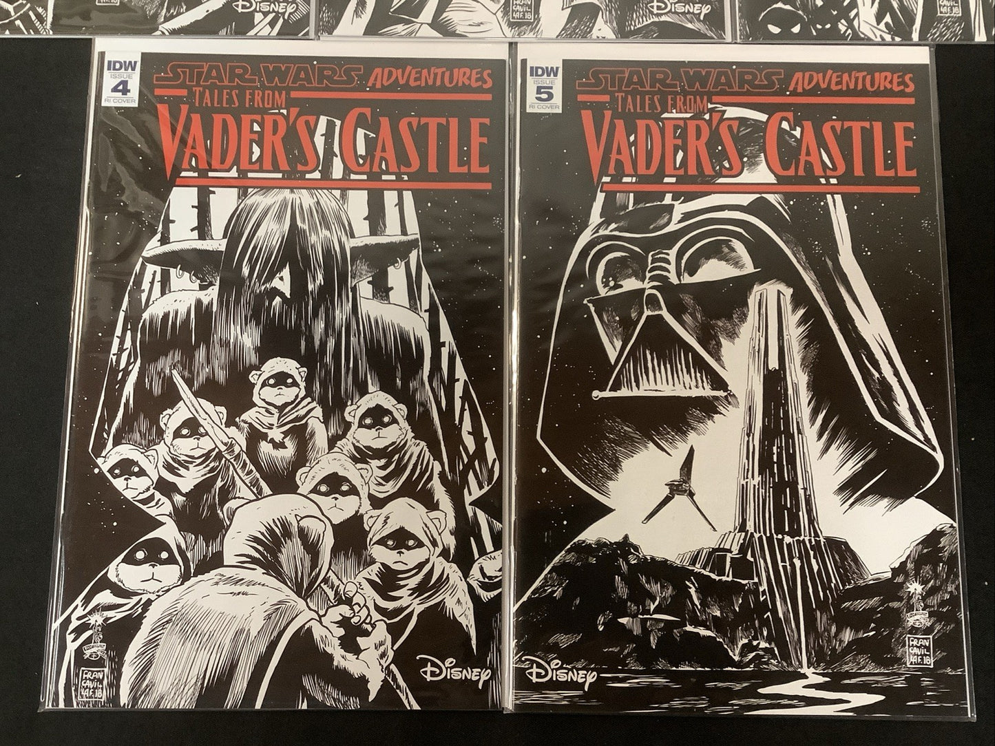 Star Wars Adventures Tales from Vader's Castle #1-5 Complete Set, 1:10 Covers