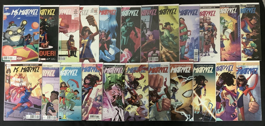 Ms. Marvel #16-38 Comic Lot, Series Finale, G Willow Wilson/Nico Leon, 2019