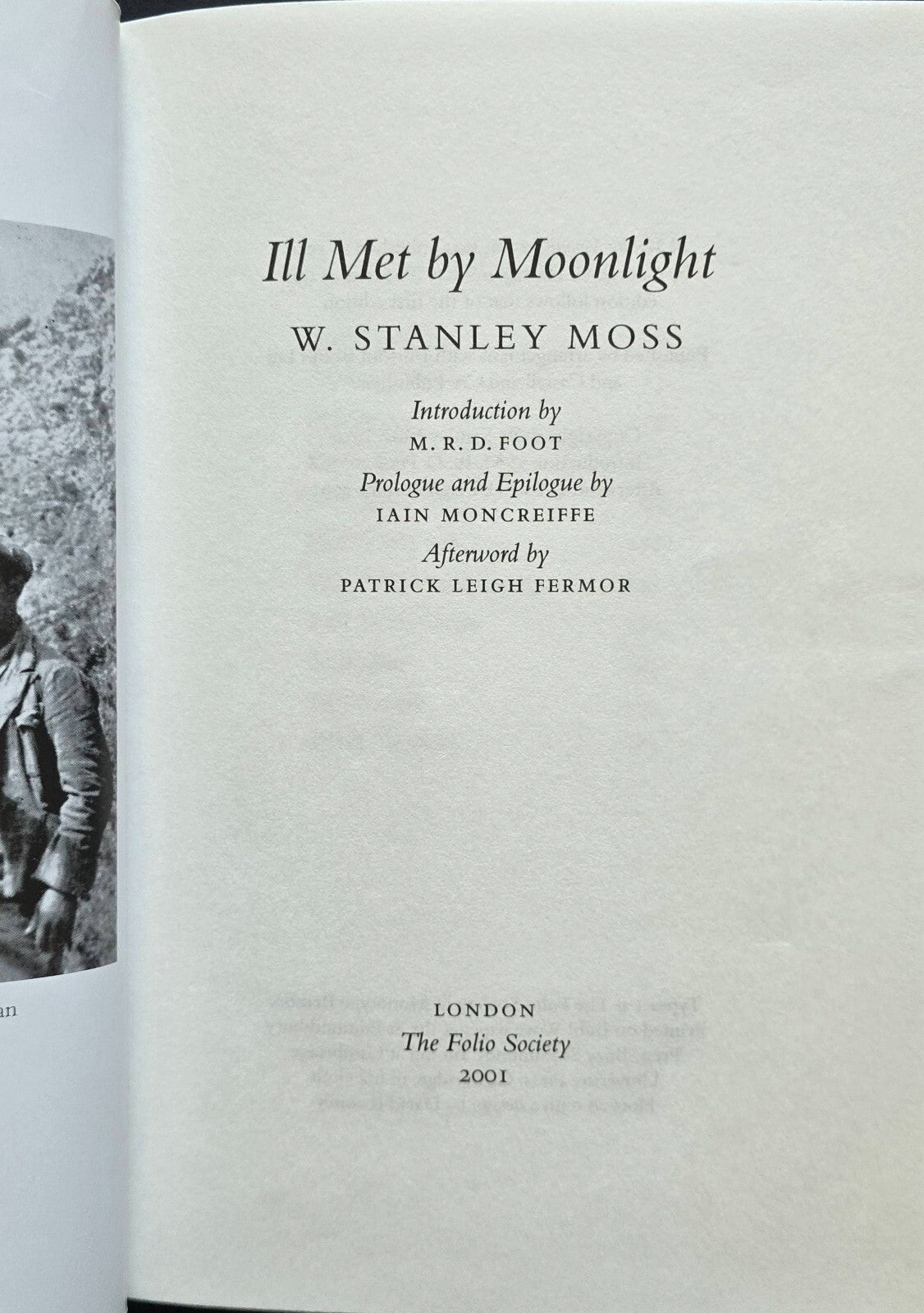 Ill Met By Moonlight by W. Stanley Moss (Folio Society, 1st Ed) JD