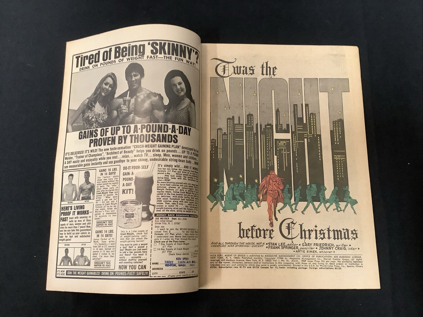 Nick Fury Agent of Shield #10 (Marvel Comics March 1969) VF- (7.5) Stan Lee