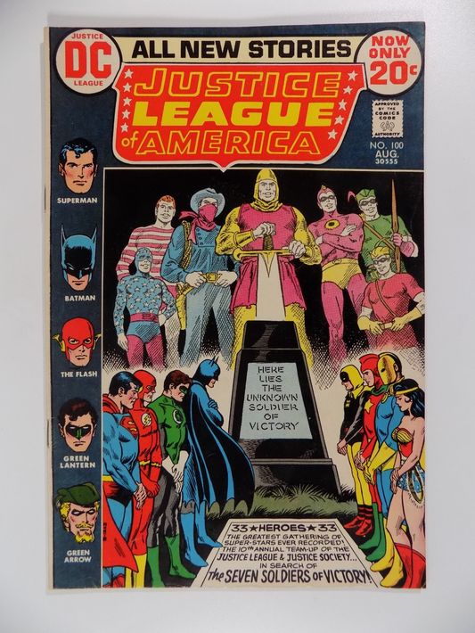 Justice League of America #100 DC Comic August 1972 Very Fine