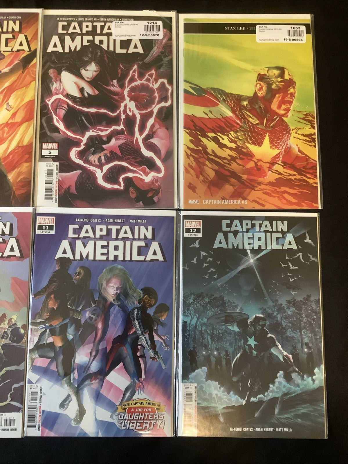 Captain America #1-12 Comic Lot, Marvel, Alex Ross, Daughters Of Liberty, 2018