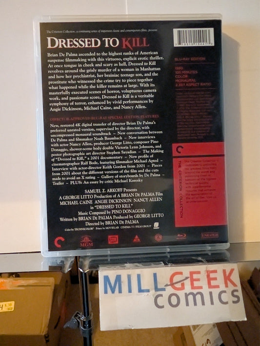 Dressed to Kill, Criterion Collection (Blu-Ray) Like New -JD