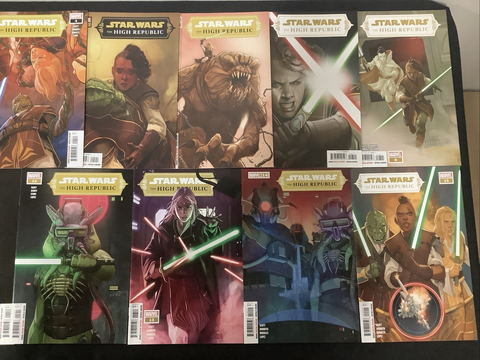 Star Wars The High Republic #1-15 Complete Comic Set, Marvel, #1 Third Printing