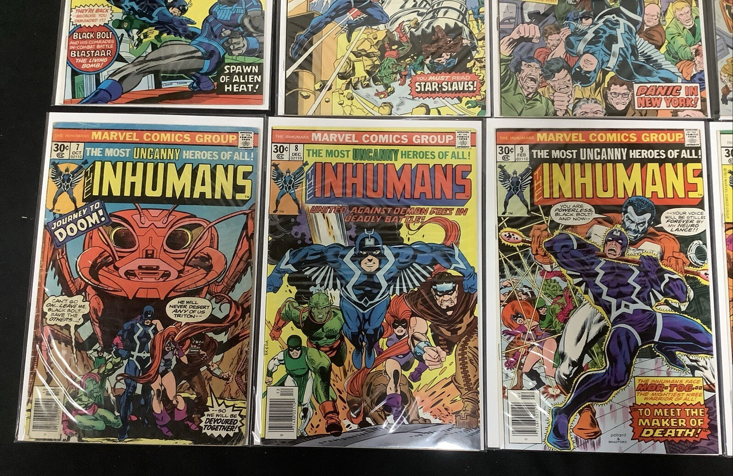 Inhumans #1-12 Complete Comic Set, Marvel, Doug Moench/George Perez, 1975