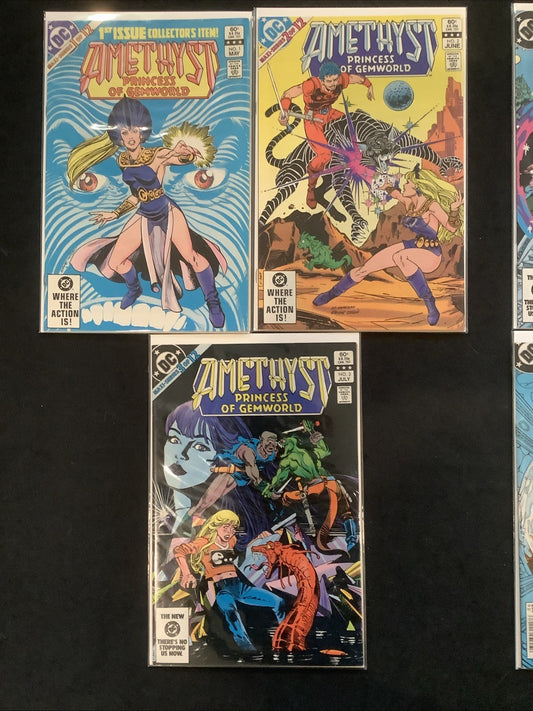 Amethyst Comic Bundle: Vol 1 #1-3 & Vol 2 #1-10, (13 Comic Lot), DC Comics