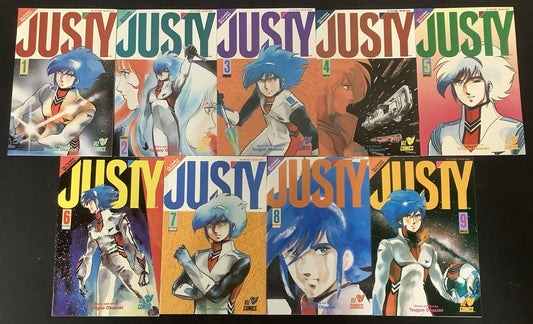 Justy #1-9 Complete Comic Set, Viz Media, Tsuguo Okazaki, 1988