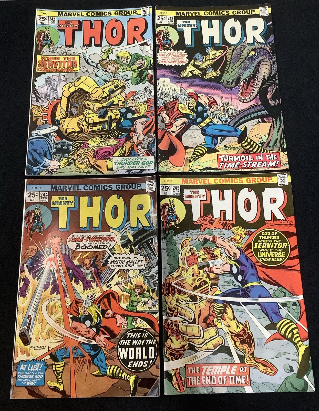 Thor #242-245 Comic Lot, Len Wein/John Buscema, 1st App Of He Who Remains