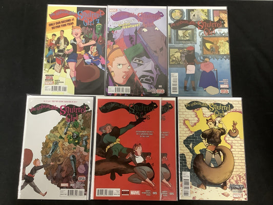 Unbeatable Squirrel Girl #1-6 + Additional #5 Comic Lot, Marvel, Ryan North
