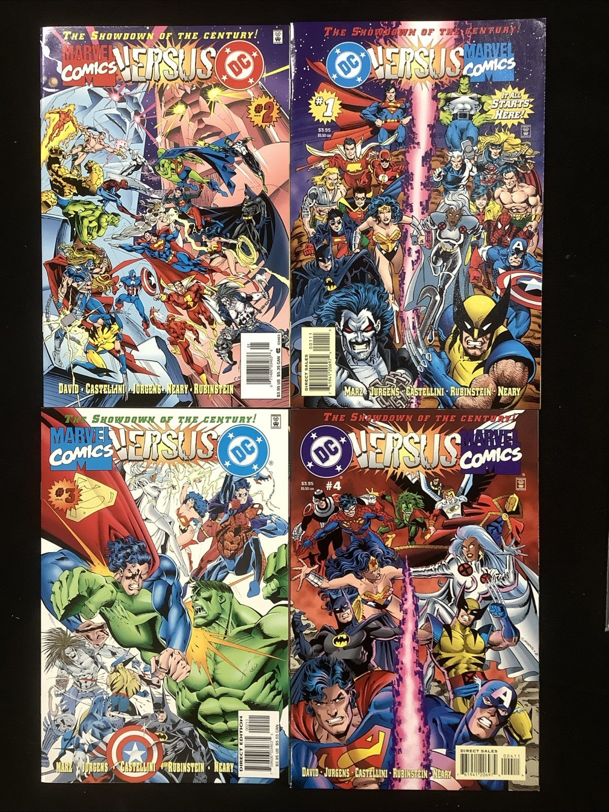 Amalgam Comic Bundle: Complete Amalgam Set, DC vs Marvel #1-4, See Description