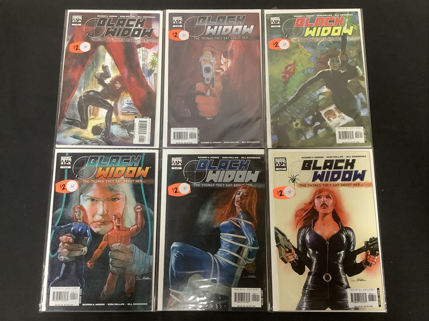 BLACK WIDOW: The Things They Say About Her # 1-6 Complete Comic Series, Marvel
