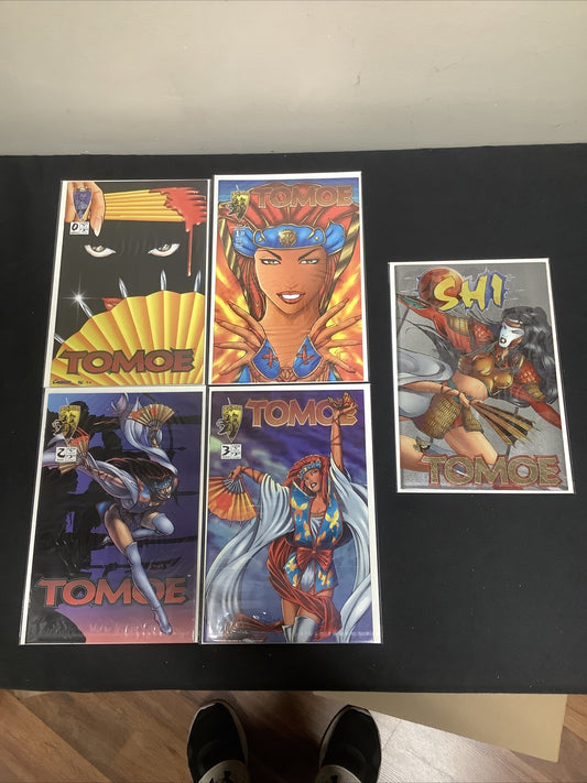 Tomoe Comic Bundle, #0-3 + Shi Vs. Tomoe #1, Five Comic Lot, Crusade Comics