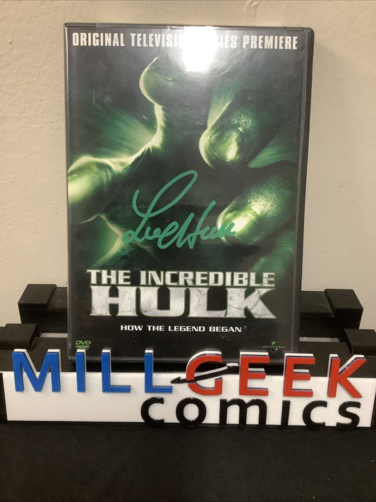 The Incredible Hulk (Pilot Episode) (DVD, 1977) Signed By Lou Ferrigno!