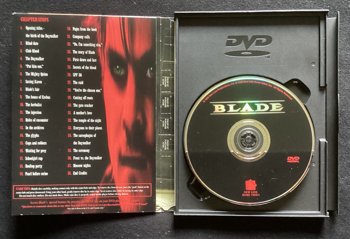 Blade Trilogy DVDs: Blade / Blade II / Blade Trinity-Wesley Snipes, Like New -PS