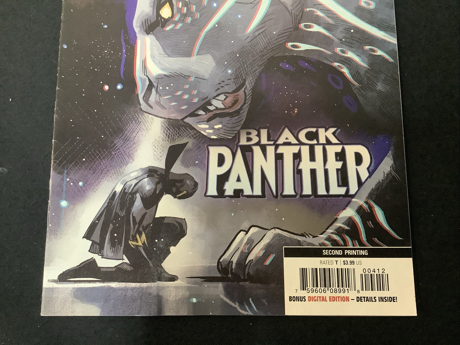 Black Panther #4 (2018) F/VF (7.0) Scarce Second Printing Variant, Low Print