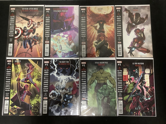 Generations Comic Bundle: Eight Comics Total, See Photo For Details, Marvel 2017